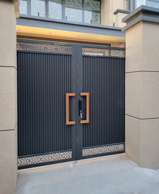鋁藝中式門安裝